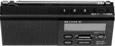Sony XDR-P1DBP Tragbares Radio DAB+ mit USB Schwarz