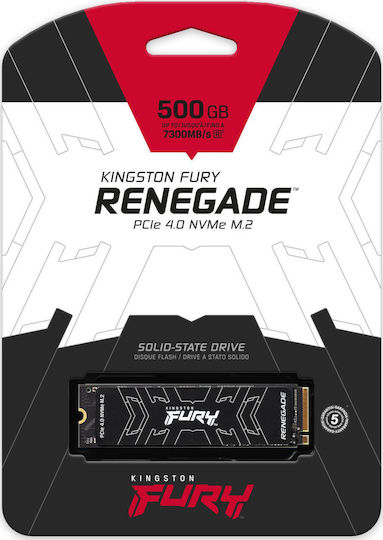 Kingston Fury Renegade SSD 500GB M.2 NVMe PCI Express 4.0 SFYRS/500G