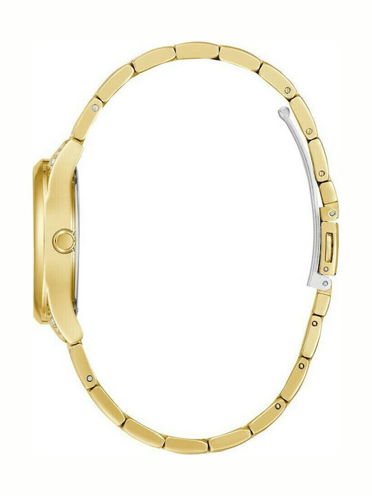 Guess Aura Women's Watch with Gold Metal Bracelet