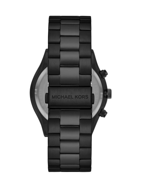 Michael Kors Runway Men's Watch 46mm Battery with Black Metal Bracelet