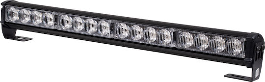 GloboStar Μπάρα Σήμανσης Αυτοκινήτου LED 10 - 30V Αδιάβροχη 45cm με Λευκό Φωτισμό