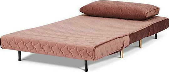 Barcelona Armchair Bed Pink Quilted 106x92x83cm