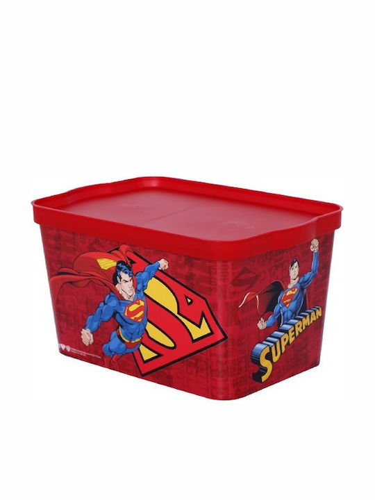 TnS Kinder Aufbewahrungsbox aus Kunststoff Superman Rot 45x30x24cm 1Stück