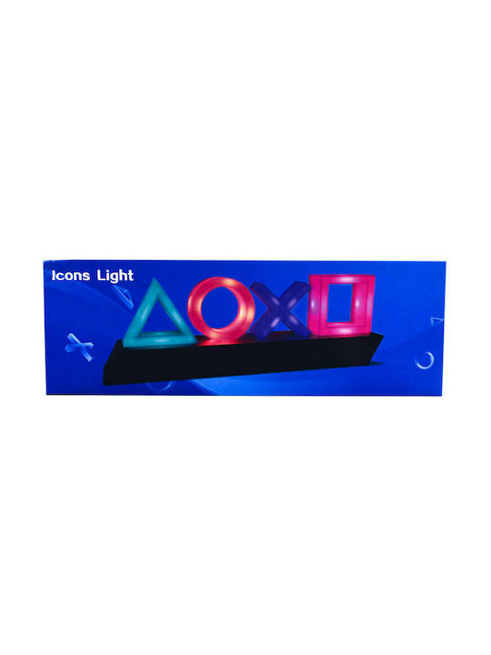 Kids Decorative Lamp Light Icons with Color Changes Multicolour 30.5x10.5x6εκ.