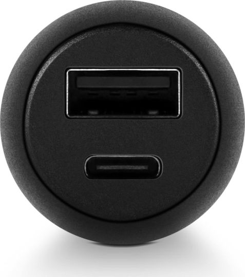 TTEC SmartCharger Duo Încărcător Auto 3.1A cu Porturi: 1xUSB 1xType-C Negru Culoare