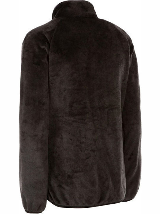 Trespass Telltale Fleece Γυναικεία Ζακέτα με Φερμουάρ σε Μαύρο Χρώμα