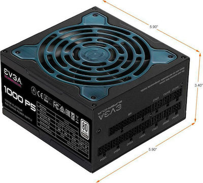 EVGA SuperNOVA 1000 P5 1000W Τροφοδοτικό Υπολογιστή Full Modular 80 Plus Platinum