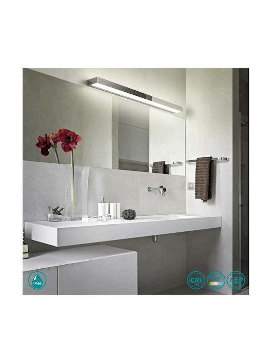 Trio Lighting Rocco Klassisch Leuchte Badezimmer mit Integrierter LED und Warmweißes Licht Schwarz 60x3.6cm