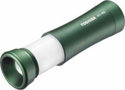 Toshiba Flashlight LED Dual Function with Maximum Brightness 75lm Green