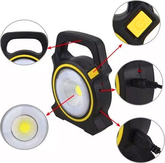 Battery Jobsite Light LED with Brightness up to 300lm & Powerbank