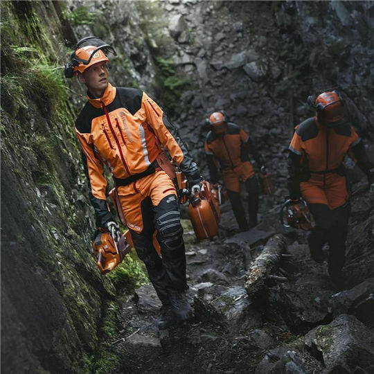 Husqvarna Classic Κράνος Εργοταξίου με Ωτοασπίδες Πορτοκαλί