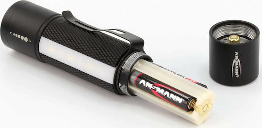 Ansmann Taschenlampe LED IP54 Doppelte Funktion mit maximaler Helligkeit 180lm Future Multi 3in1 Schwarz