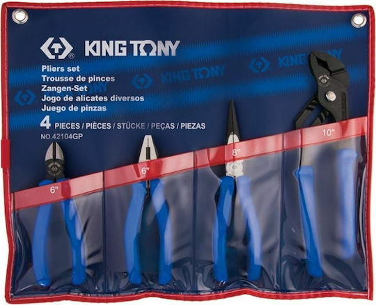 King Tony Pliers set Straight 4pcs