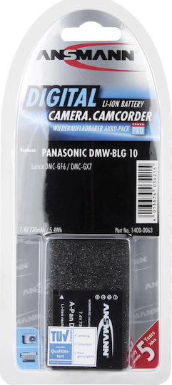 Ansmann Camera Battery A-Pan DMW-BLG 10 1400-0063 Lithium Ion (Li-Ion)