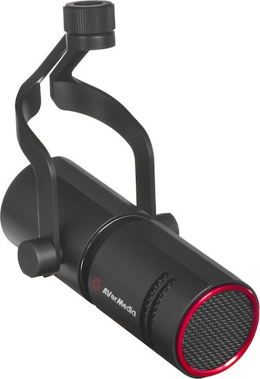 AVerMedia AM330 Δυναμικό Μικρόφωνο XLR Επιτραπέζιο, Shock Mounted