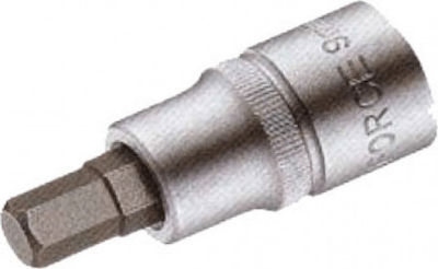 Force Bit-Stecknuss mit Inbusschlüssel-Bit und Antriebsvierkant 1/2'' Größe H9x55mm 1Stück