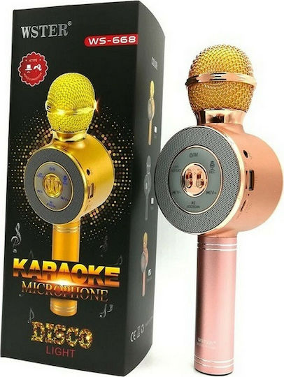 WSTER Безжичен Караоке Микрофон WS-668 WS-668 Розово Злато