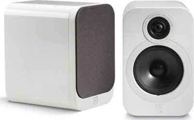 Q-Acoustics Q3020i Ζεύγος Ηχείων Hi-Fi Βιβλιοθήκης 75W 2 Δρόμων Π17xΒ28.2xΥ27.8εκ. Λευκό