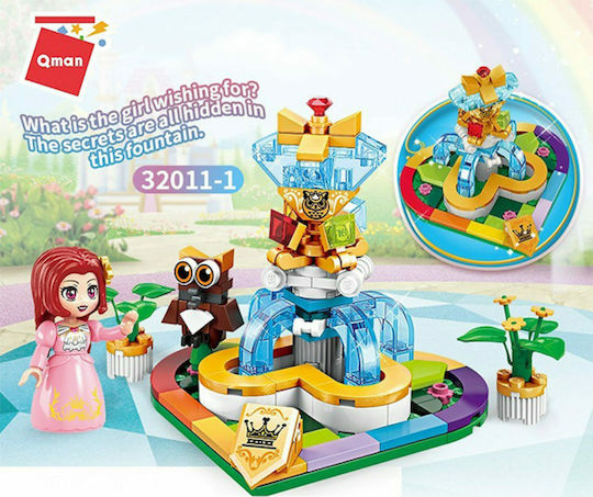 Qman Конструктори Princess Leah Rainbow Fountain за 6+ Години 148 Бройки