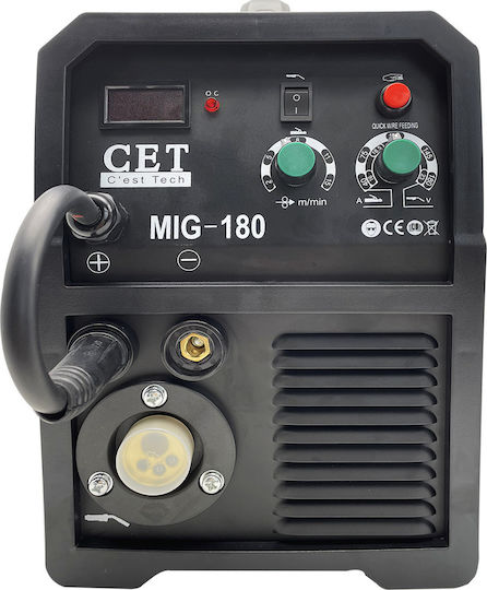 CET MIG 180A Sudură Inverter MIG cu Curent Maxim de Sudare 180A și Ciclu de Lucru 85%