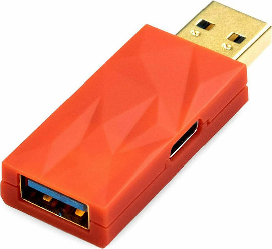 iFi Audio Idefender Plus USB-A to USB-A Filter / Isolator Red