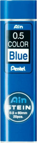 Pentel 20 Packages x 20 Pencil Leads Ainstein Thickness 0.5mm Blue