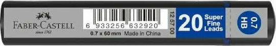 Faber-Castell 20 Pachete x 20 Mine Creion Mecanic Grip Grosime 0.7mm Tipul HB