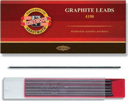 Koh-I-Noor 12 Packages x 12 Pencil Leads 4190 Thickness 2mm Type B