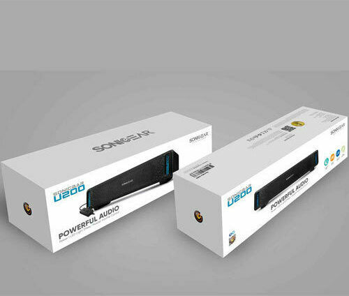 Sonic Gear Sonicbar U200 Soundbar 2.0 10W Μαύρο