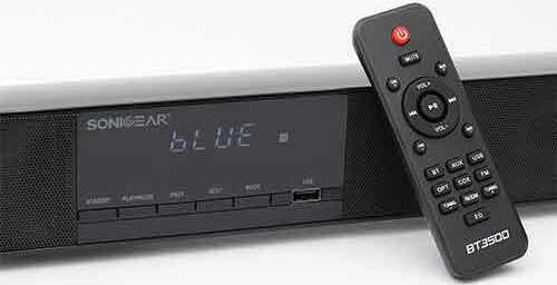Sonic Gear BT-3500 Soundbar 2.1 Bluetooth και HDMI 30W με Ασύρματο Subwoofer και Τηλεχειριστήριο Μαύρο