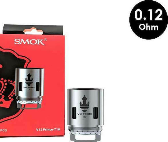 Smok TFV12 Prince T10 Widerstand für Elektronische Zigaretten 0.12ohm (Dampfmethode) 1Stück