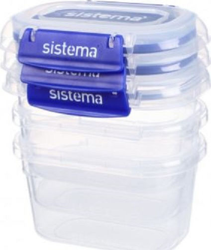 Sistema Klip It Plus Μπλε 3τμχ