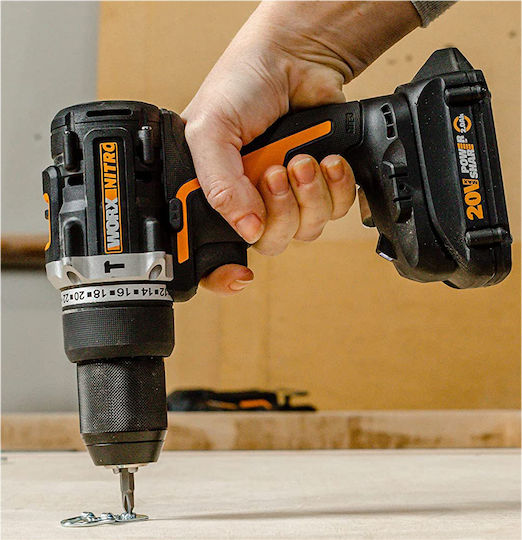Worx Κρουστικό Δραπανοκατσάβιδο Μπαταρίας Solo Brushless