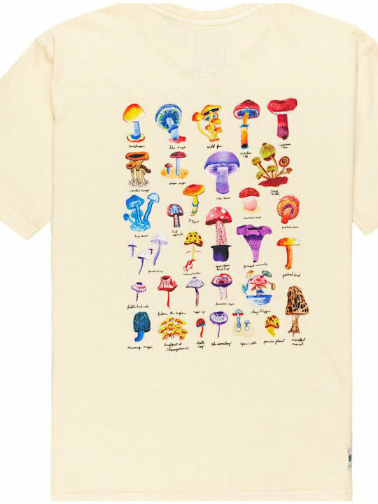 Shrooms Guide T-shirt Κίτρινο