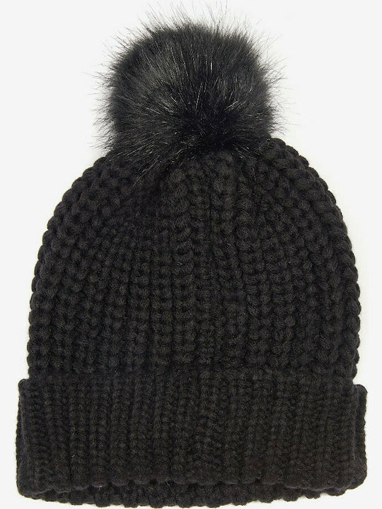 Barbour Ribbed Beanie Cap Black