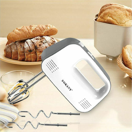 Sokany CX-6618 Hand Mixer 400W White