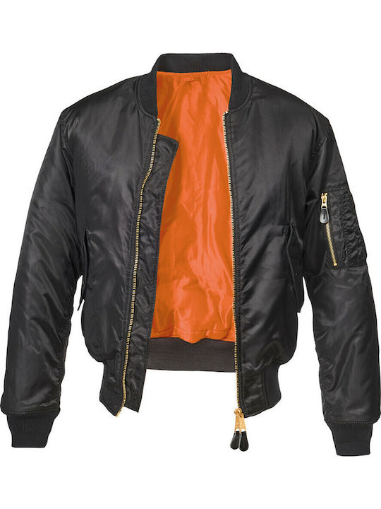 Winter Jacke Bomber Wasserdicht Schwarz