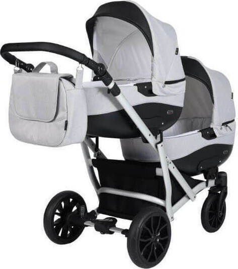 Kunert Booster 2 in 1 Adjustable Double Stroller Suitable for Newborn Dark Grey