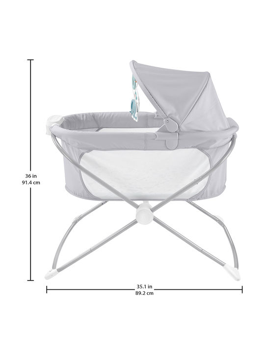Fisher Price Λίκνο με Ρόδες Γκρι