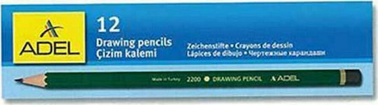 Adel 2200 Drawing Pencil 4B Green 21678