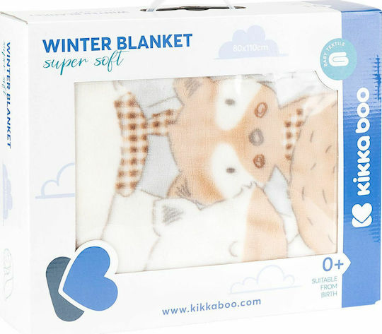 Kikka Boo Wickeltuch für Kinderzimmer Funny Friends 80x110cm