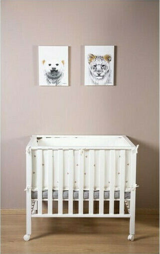 Childhome Kids Canvas Wall Painting Bear Gold 30x40cm