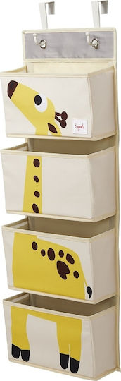 3 Sprouts Nursery Wall Banner Giraffe Yellow