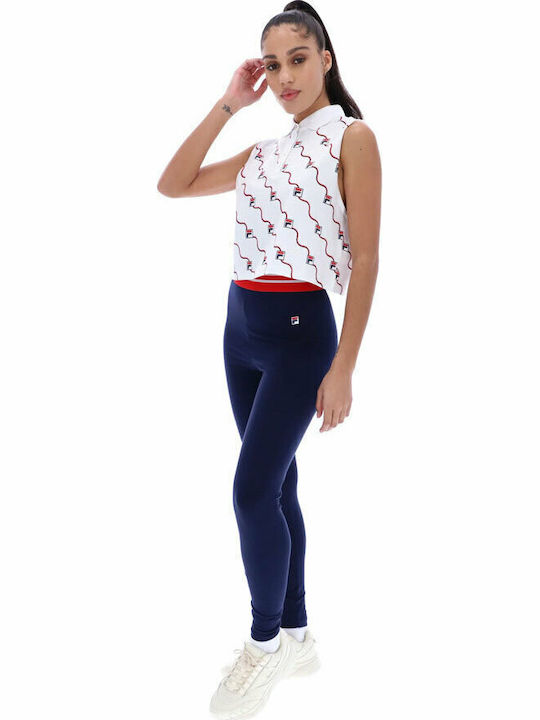 Betina Women's Long Legging High Waisted Navy Blue