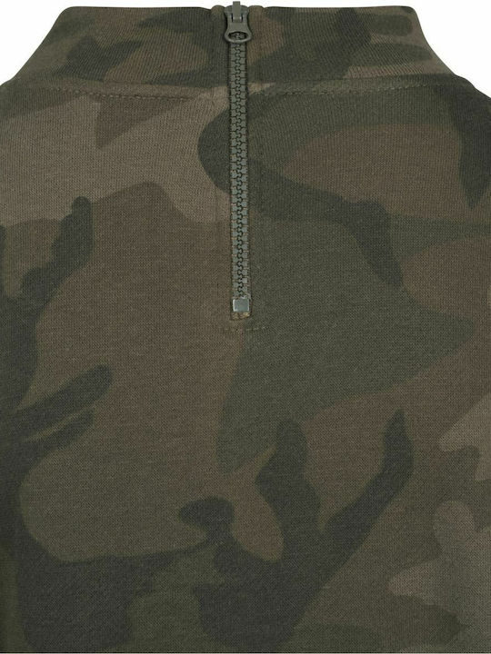 Cropped Hanorac pentru femei Olive Camo