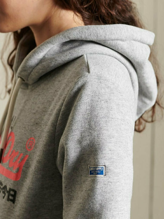 Vintage Logo Ac Damen Sweatshirt Kapuzen Gray