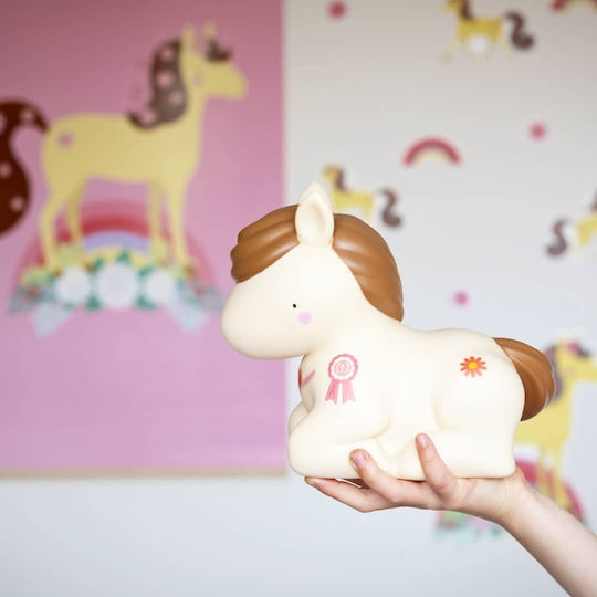 A Little Lovely Company Led Kids Decorative Lamp Horse Beige 20x11x17εκ.
