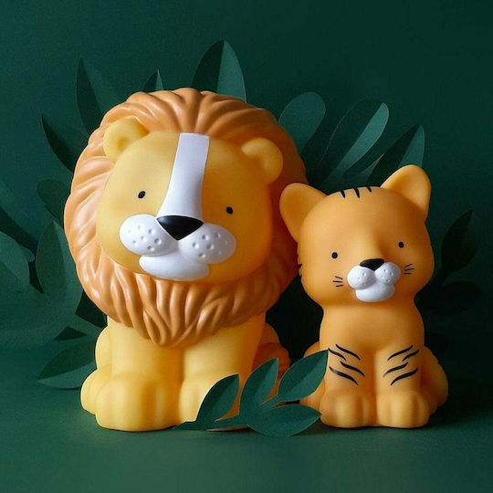 A Little Lovely Company Nursery Night Light LED Lion Battery Yellow