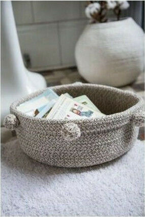 Lorena Canals Kinder Aufbewahrungskorb Tray Beige 30x30x12cm 1Stück