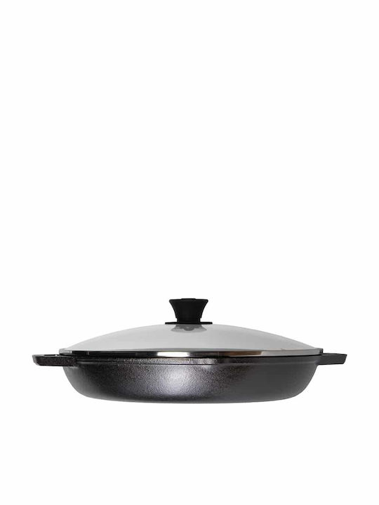 Lodge Chef Collection Τηγάνι από Μαντέμι Με Καπάκι 30.5cm
